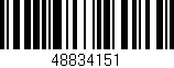 Código de barras (EAN, GTIN, SKU, ISBN): '48834151'