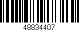 Código de barras (EAN, GTIN, SKU, ISBN): '48834407'