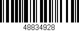 Código de barras (EAN, GTIN, SKU, ISBN): '48834928'