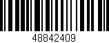 Código de barras (EAN, GTIN, SKU, ISBN): '48842409'