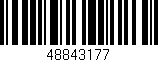 Código de barras (EAN, GTIN, SKU, ISBN): '48843177'