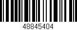 Código de barras (EAN, GTIN, SKU, ISBN): '48845404'
