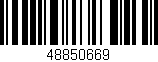Código de barras (EAN, GTIN, SKU, ISBN): '48850669'