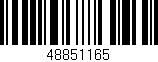 Código de barras (EAN, GTIN, SKU, ISBN): '48851165'