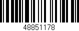 Código de barras (EAN, GTIN, SKU, ISBN): '48851178'