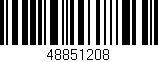 Código de barras (EAN, GTIN, SKU, ISBN): '48851208'