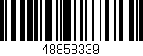 Código de barras (EAN, GTIN, SKU, ISBN): '48858339'