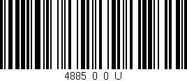 Código de barras (EAN, GTIN, SKU, ISBN): '4885_0_0_U'