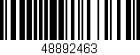 Código de barras (EAN, GTIN, SKU, ISBN): '48892463'