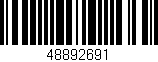 Código de barras (EAN, GTIN, SKU, ISBN): '48892691'