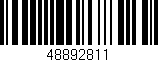 Código de barras (EAN, GTIN, SKU, ISBN): '48892811'