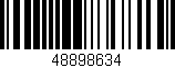 Código de barras (EAN, GTIN, SKU, ISBN): '48898634'