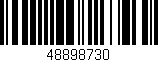 Código de barras (EAN, GTIN, SKU, ISBN): '48898730'
