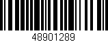 Código de barras (EAN, GTIN, SKU, ISBN): '48901289'