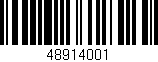 Código de barras (EAN, GTIN, SKU, ISBN): '48914001'