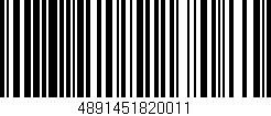 Código de barras (EAN, GTIN, SKU, ISBN): '4891451820011'