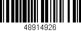 Código de barras (EAN, GTIN, SKU, ISBN): '48914926'
