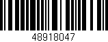 Código de barras (EAN, GTIN, SKU, ISBN): '48918047'