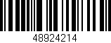 Código de barras (EAN, GTIN, SKU, ISBN): '48924214'