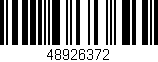 Código de barras (EAN, GTIN, SKU, ISBN): '48926372'