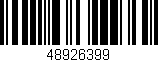 Código de barras (EAN, GTIN, SKU, ISBN): '48926399'