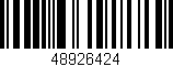 Código de barras (EAN, GTIN, SKU, ISBN): '48926424'