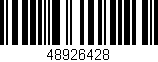 Código de barras (EAN, GTIN, SKU, ISBN): '48926428'
