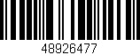 Código de barras (EAN, GTIN, SKU, ISBN): '48926477'