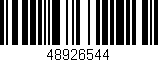 Código de barras (EAN, GTIN, SKU, ISBN): '48926544'