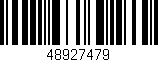 Código de barras (EAN, GTIN, SKU, ISBN): '48927479'