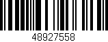 Código de barras (EAN, GTIN, SKU, ISBN): '48927558'