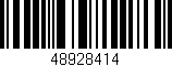 Código de barras (EAN, GTIN, SKU, ISBN): '48928414'