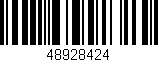 Código de barras (EAN, GTIN, SKU, ISBN): '48928424'