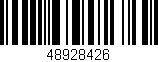 Código de barras (EAN, GTIN, SKU, ISBN): '48928426'