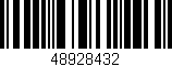 Código de barras (EAN, GTIN, SKU, ISBN): '48928432'