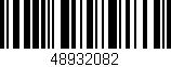 Código de barras (EAN, GTIN, SKU, ISBN): '48932082'