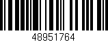 Código de barras (EAN, GTIN, SKU, ISBN): '48951764'