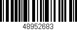 Código de barras (EAN, GTIN, SKU, ISBN): '48952683'