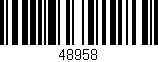 Código de barras (EAN, GTIN, SKU, ISBN): '48958'