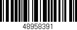 Código de barras (EAN, GTIN, SKU, ISBN): '48958391'