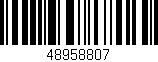 Código de barras (EAN, GTIN, SKU, ISBN): '48958807'