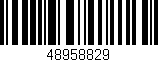 Código de barras (EAN, GTIN, SKU, ISBN): '48958829'