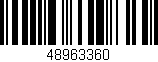 Código de barras (EAN, GTIN, SKU, ISBN): '48963360'
