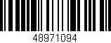 Código de barras (EAN, GTIN, SKU, ISBN): '48971094'