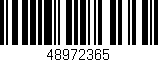 Código de barras (EAN, GTIN, SKU, ISBN): '48972365'