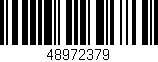 Código de barras (EAN, GTIN, SKU, ISBN): '48972379'