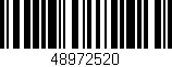 Código de barras (EAN, GTIN, SKU, ISBN): '48972520'