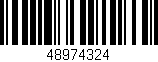 Código de barras (EAN, GTIN, SKU, ISBN): '48974324'