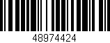 Código de barras (EAN, GTIN, SKU, ISBN): '48974424'