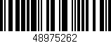 Código de barras (EAN, GTIN, SKU, ISBN): '48975262'